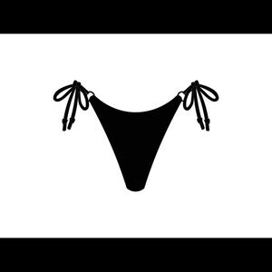 Boutine LA Black Tie-Side Bikini Bottom